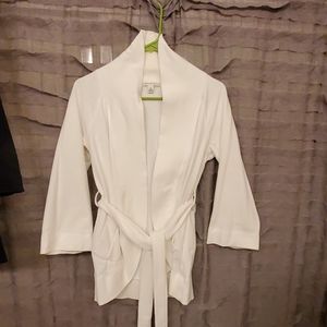 Banana Republic White Wrap Sweatshirt